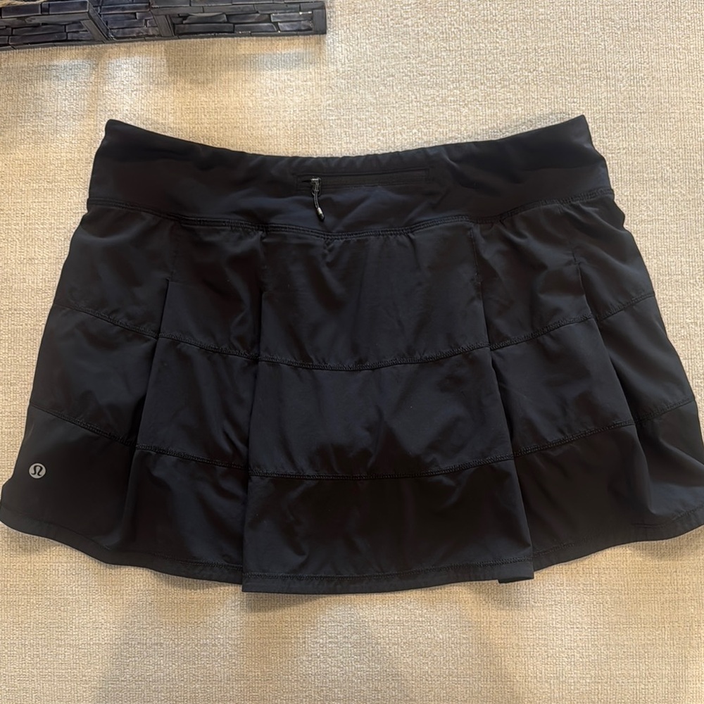 lululemon Pace Revival Black Women's Skirt